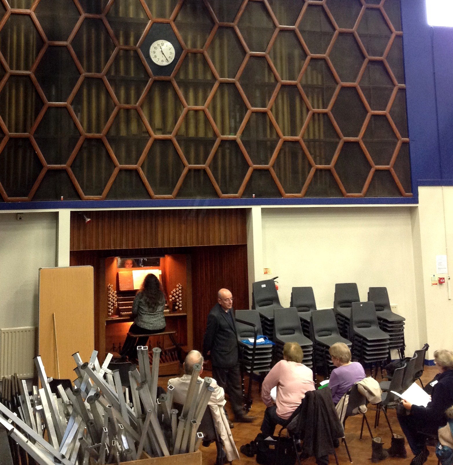 Image: Michaela playing the Father Willis organ