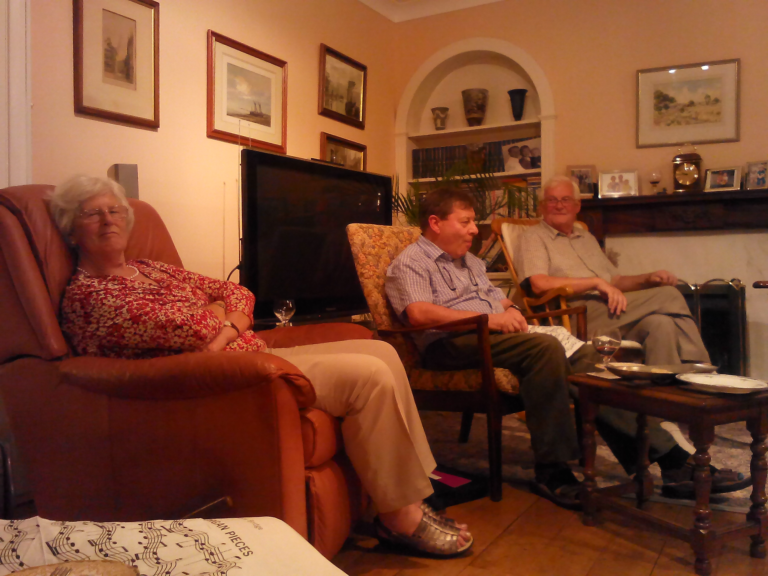Image: Ruth, Robin and Ted listening