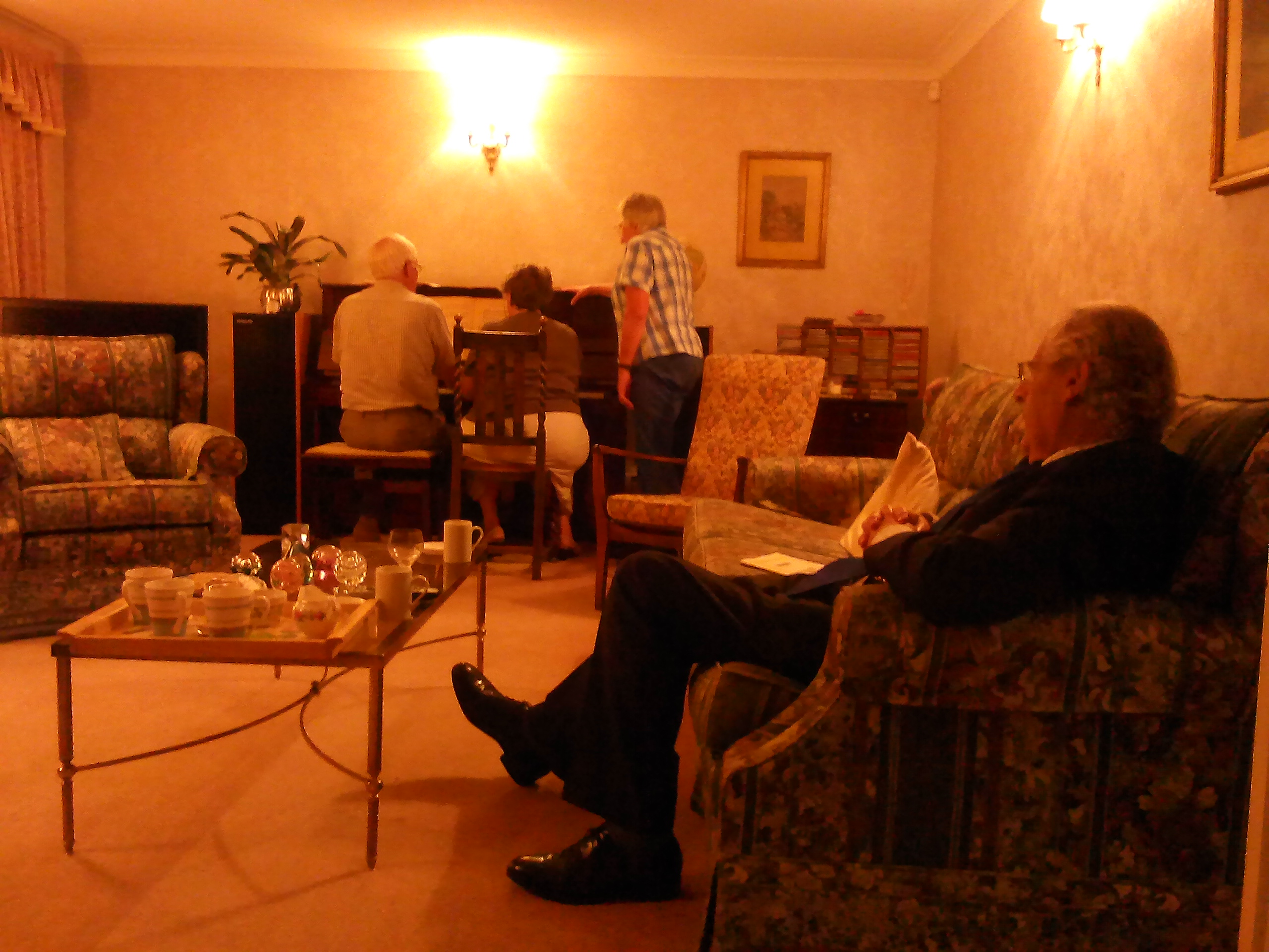 Image: Ted and Mary playing the piano