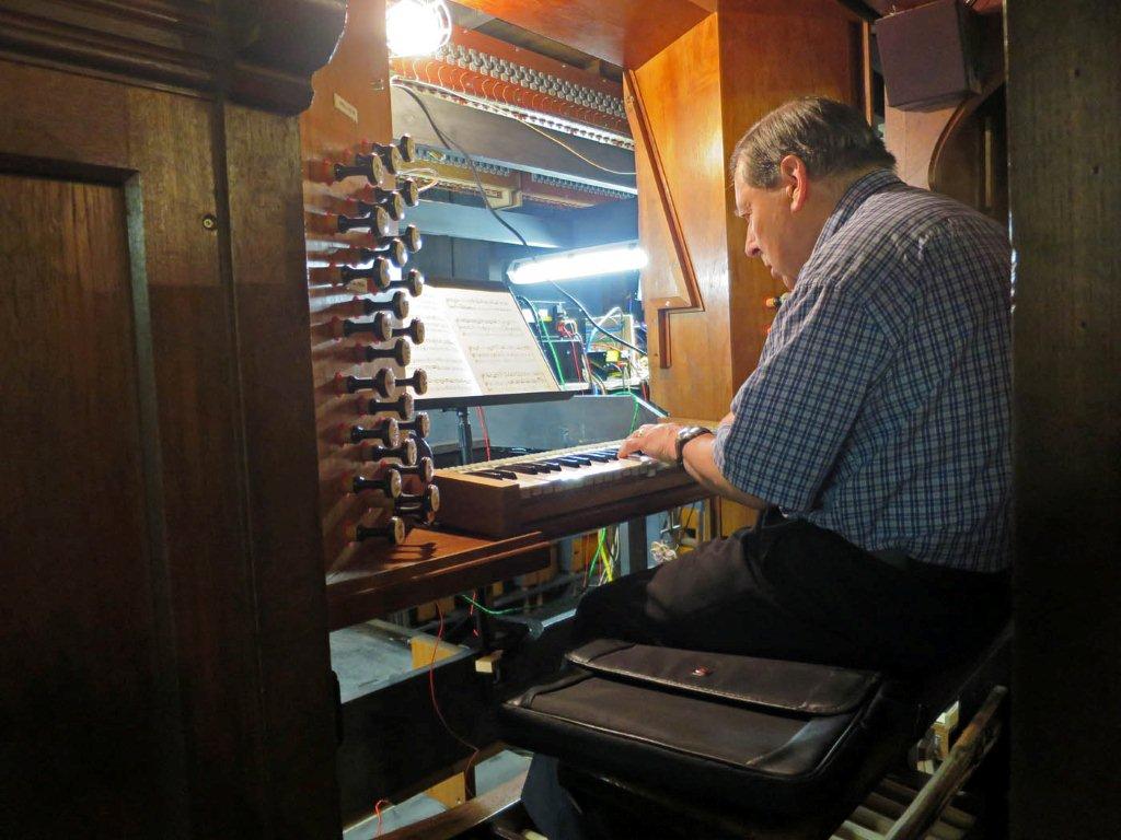 Image: Robin Coxon playing on June 18th