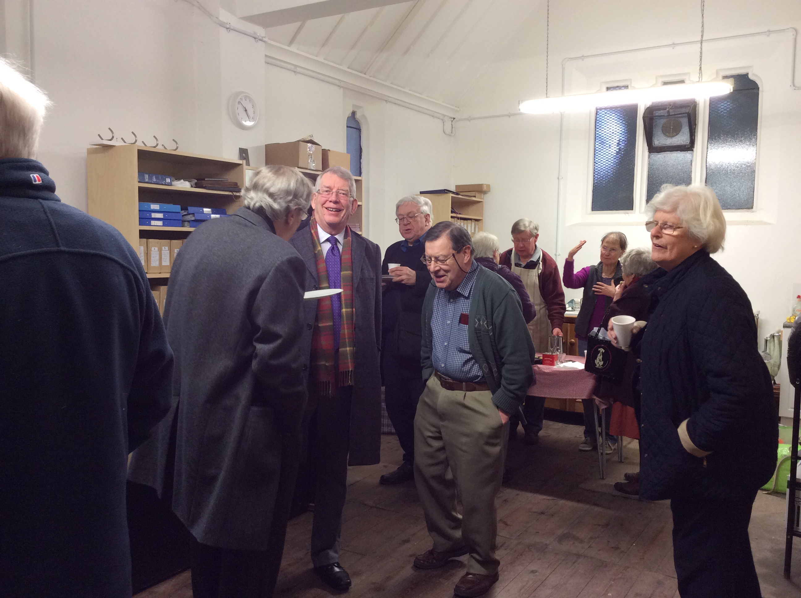 Image: EDOA members drinking tea