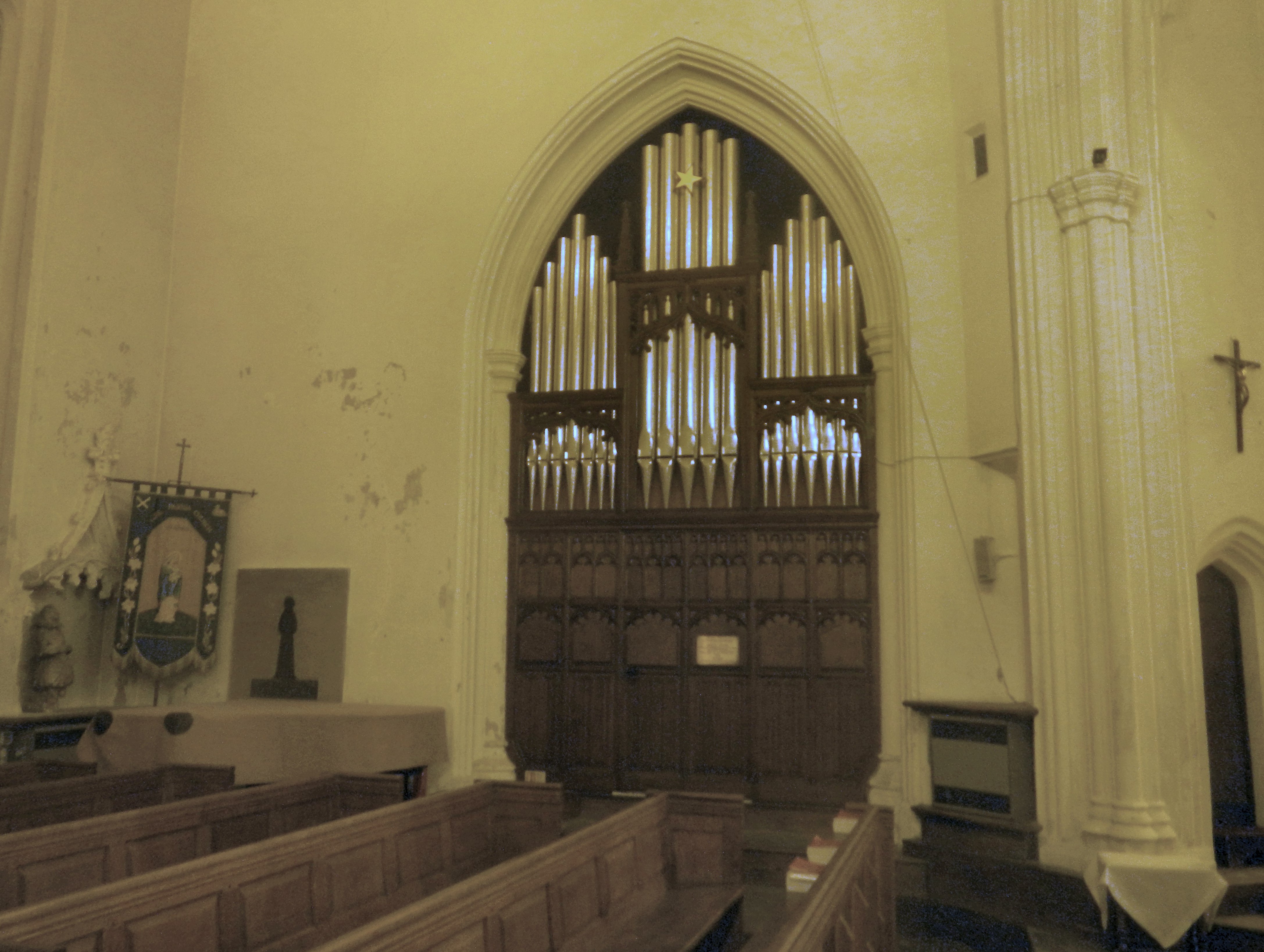 Image: The organ at St Mary's, Ware