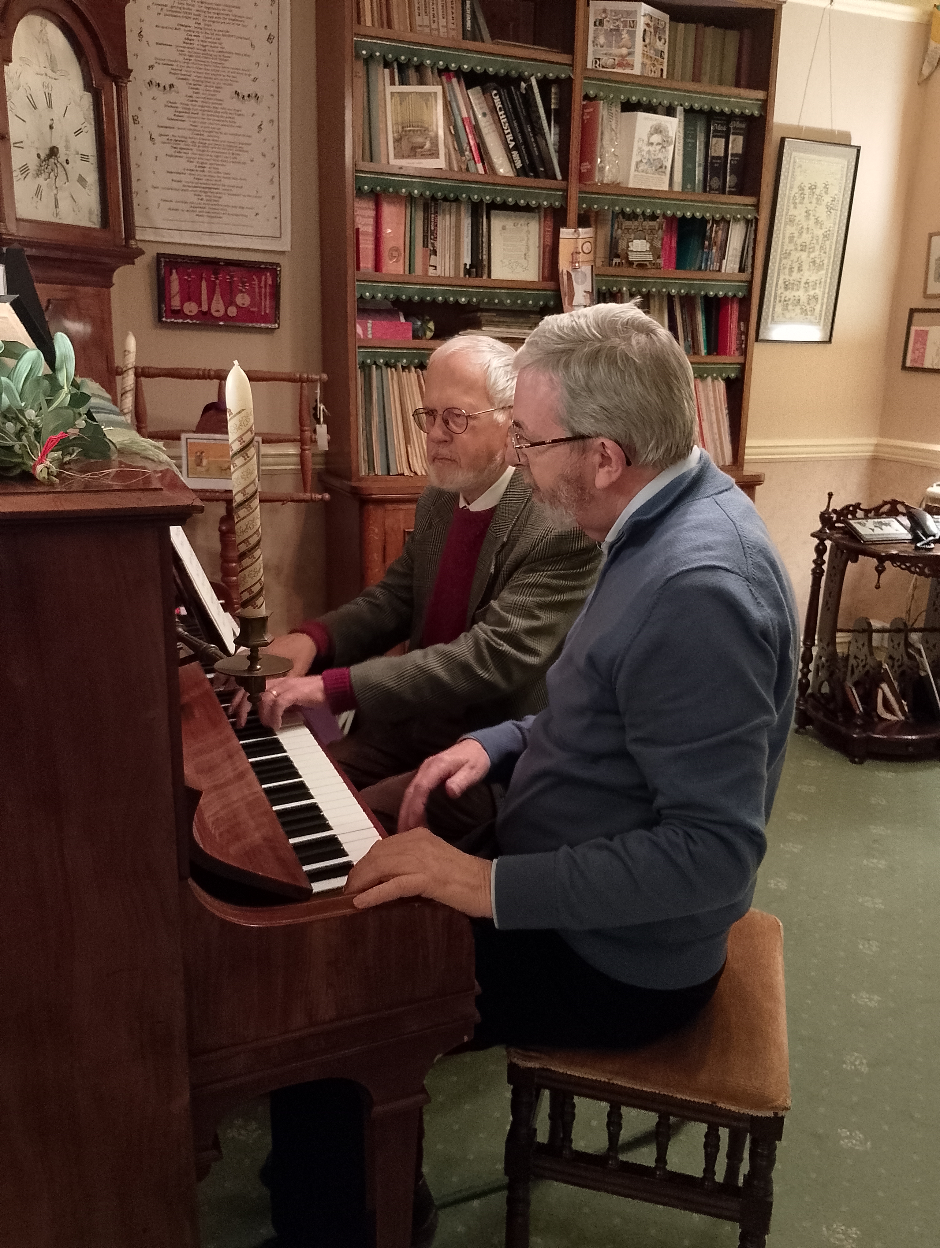Image: Jonathan and Richard playing a duet