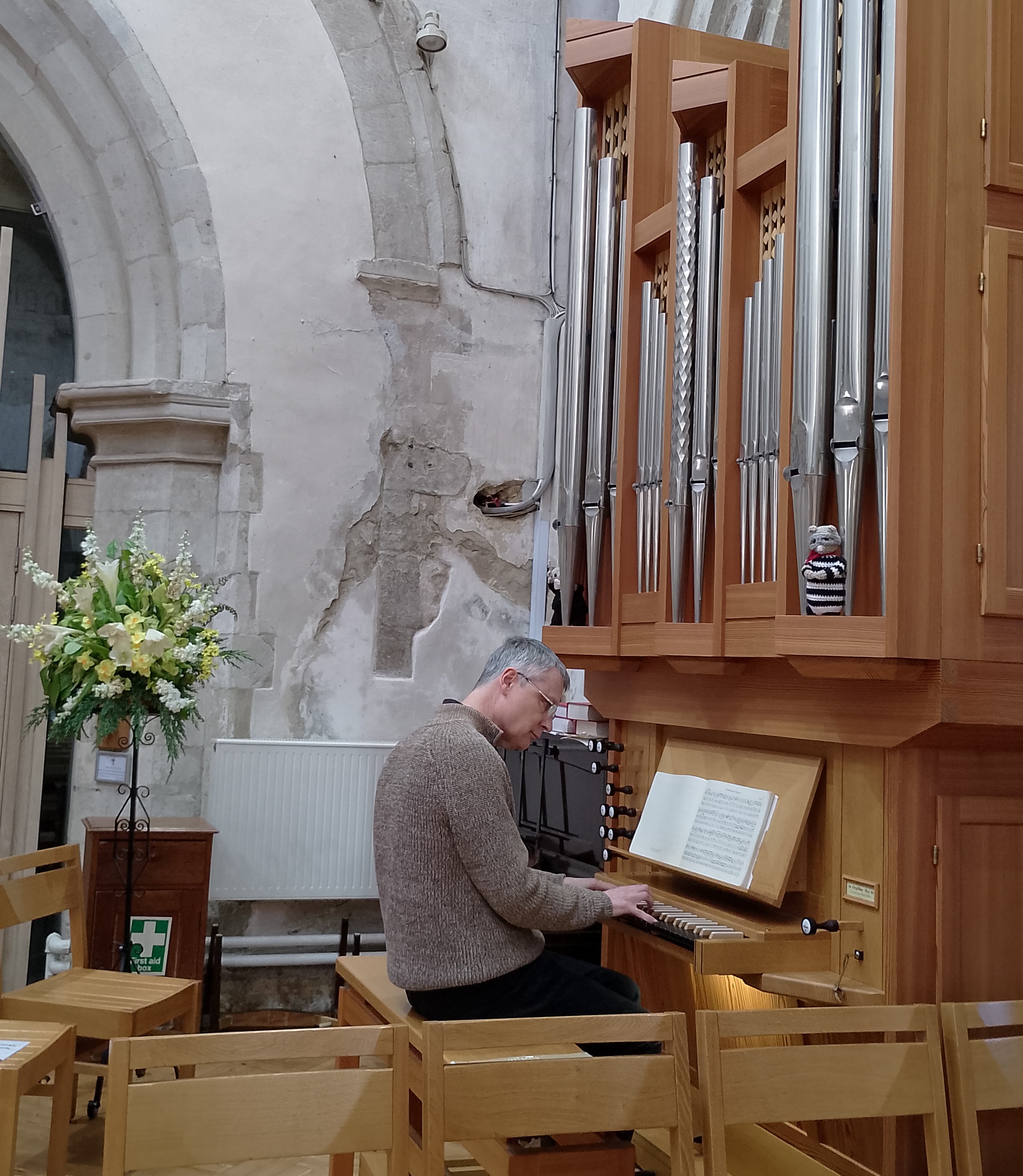 Image: Michael playing at Flamstead
