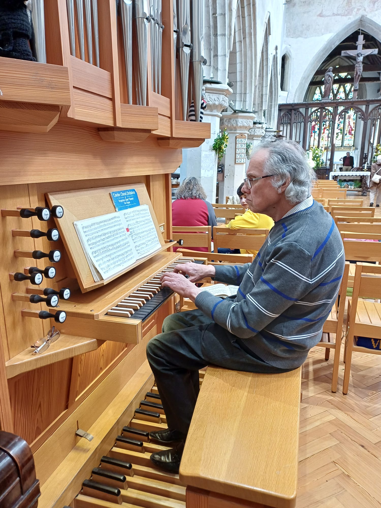Image: Terence playing at Flamstead