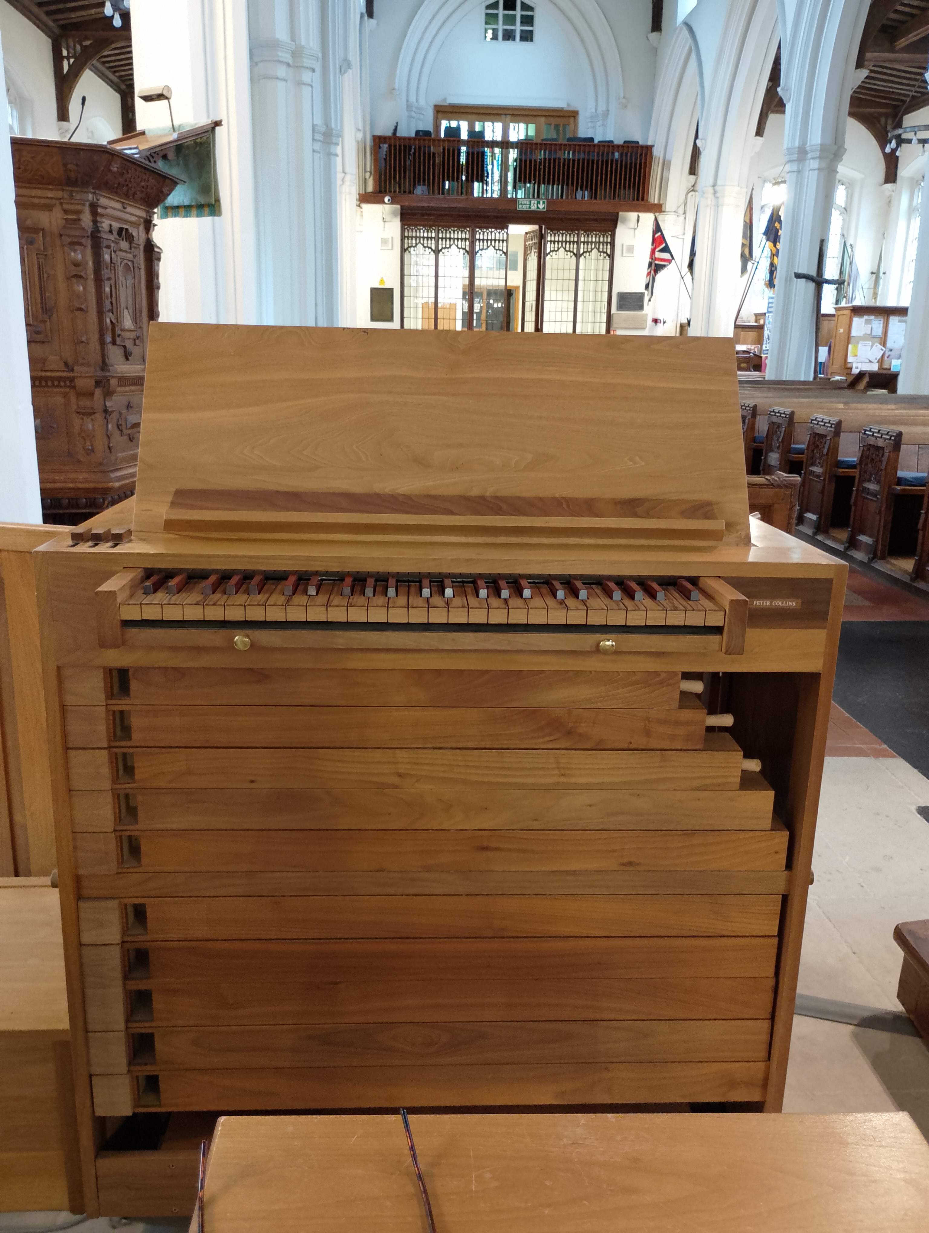 Image: The chamber organ at St Michael's Church, Bishop's Stortford